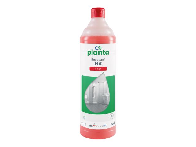 P921 Bucasan Hit - ekologiczny środek do codziennego mycia sanitariatów na bazie kwasu cytrynowego, butelka 1 l